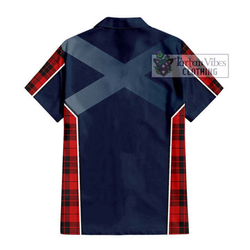 MacLeod of Raasay Tartan Short Sleeve Button Shirt with Family Crest and Lion Rampant Vibes Sport Style