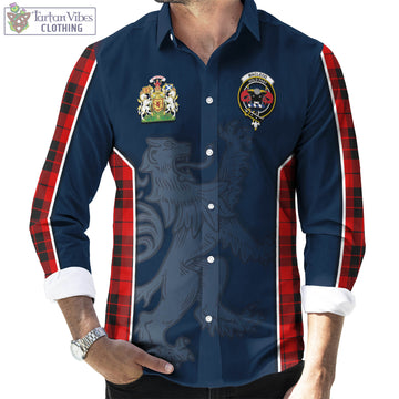 MacLeod of Raasay Tartan Long Sleeve Button Up Shirt with Family Crest and Lion Rampant Vibes Sport Style