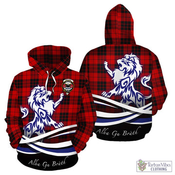 MacLeod of Raasay Tartan Hoodie with Alba Gu Brath Regal Lion Emblem