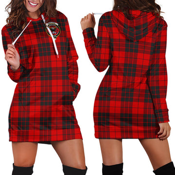 MacLeod of Raasay Tartan Hoodie Dress with Family Crest