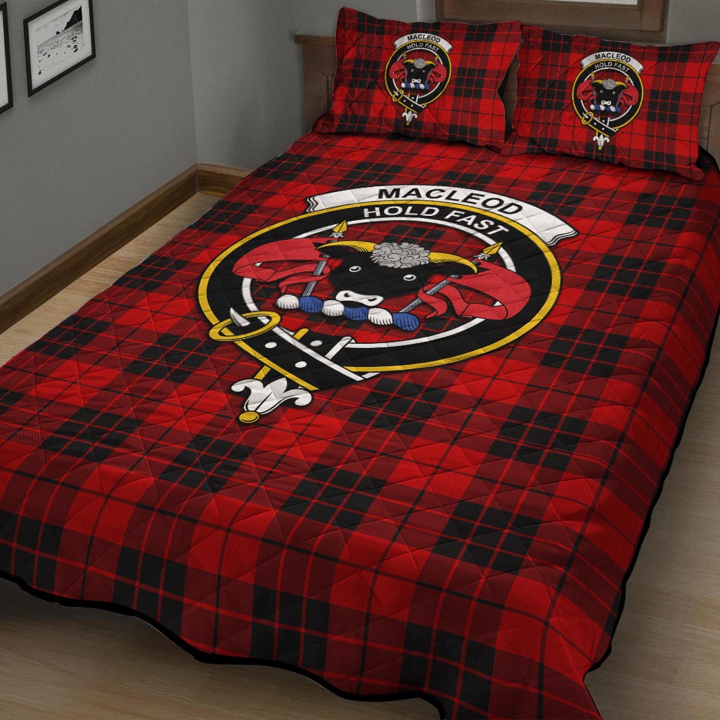 MacLeod of Raasay Tartan Quilt Bed Set with Family Crest - Tartan Vibes Clothing