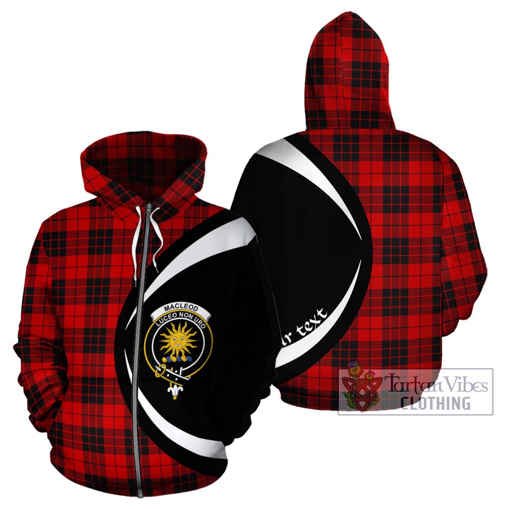 MacLeod of Raasay Tartan Hoodie with Family Crest Circle Style - Tartan Vibes Clothing