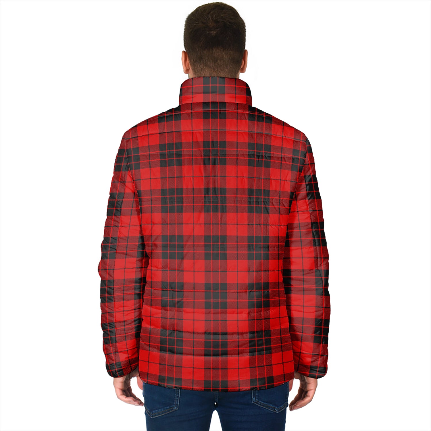 MacLeod of Raasay Tartan Padded Jacket with Family Crest - Tartan Vibes Clothing