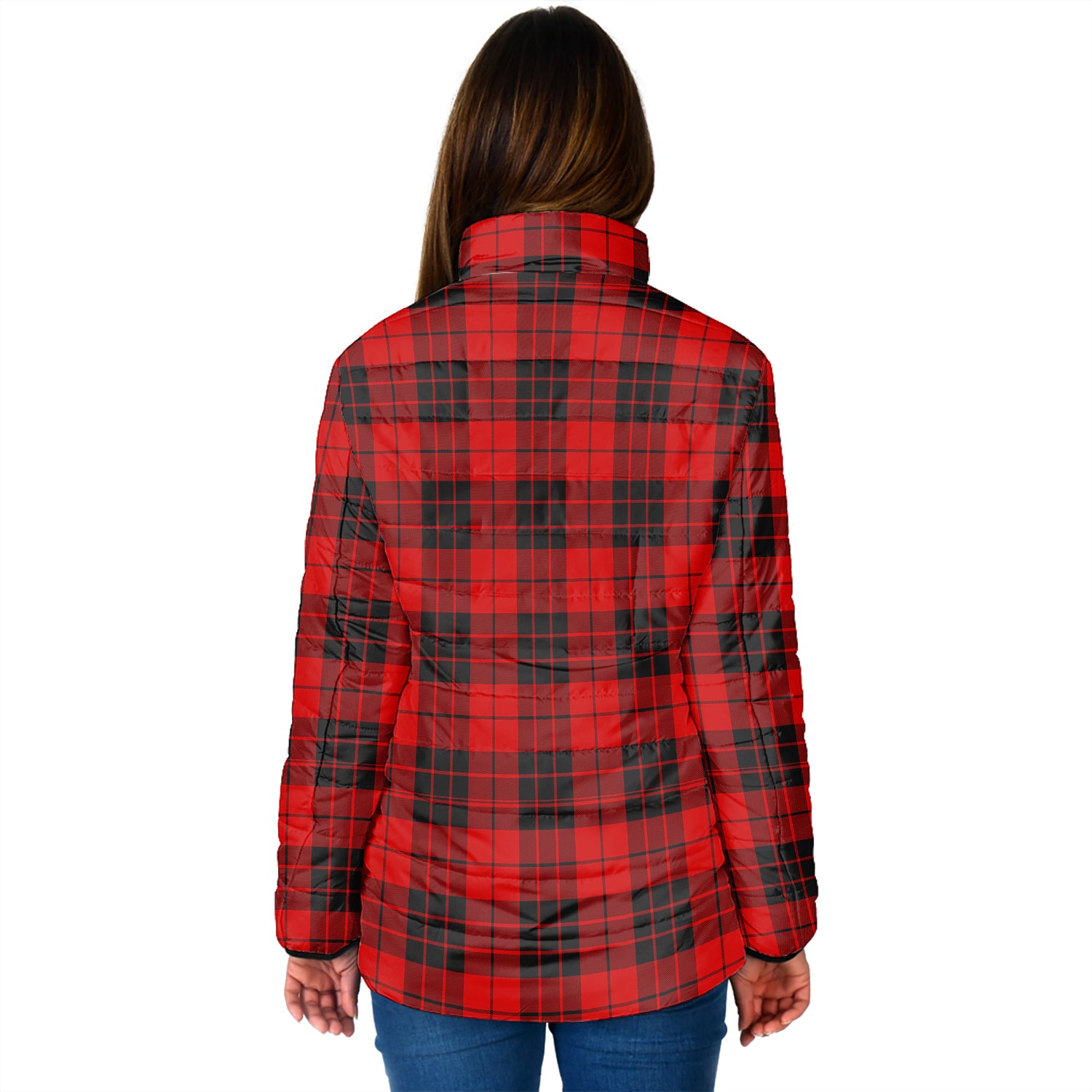 MacLeod of Raasay Tartan Padded Jacket with Family Crest - Tartan Vibes Clothing