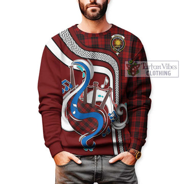 MacLeod of Raasay Highland Tartan Sweatshirt with Epic Bagpipe Style