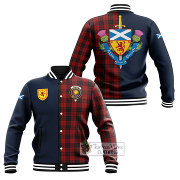 MacLeod of Raasay Highland Tartan Baseball Jacket Alba with Scottish Lion Royal Arm Half Style