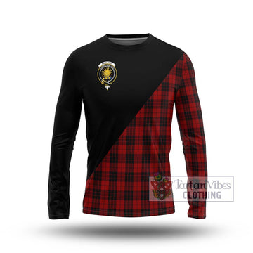 MacLeod of Raasay Highland Tartan Long Sleeve T-Shirt with Family Crest and Military Logo Style