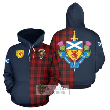 MacLeod of Raasay Highland Tartan Hoodie Alba with Scottish Lion Royal Arm Half Style