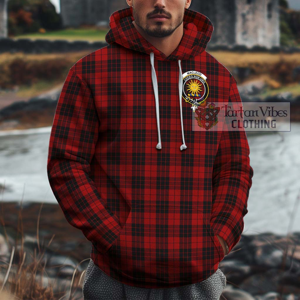 MacLeod of Raasay Highland Tartan Cotton Hoodie with Family Crest Pullover Hoodie XS - Tartan Vibes Clothing