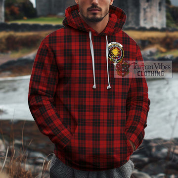 MacLeod of Raasay Highland Tartan Cotton Hoodie with Family Crest