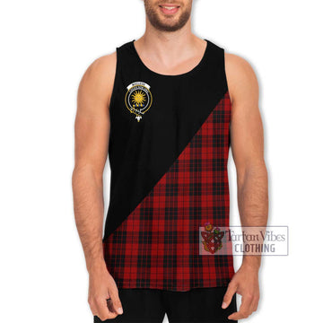 MacLeod of Raasay Highland Tartan Men's Tank Top with Family Crest and Military Logo Style