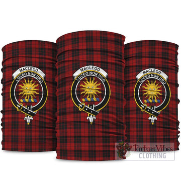 MacLeod of Raasay Highland Tartan Neck Gaiters, Tartan Bandanas, Tartan Head Band with Family Crest