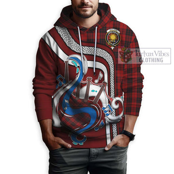 MacLeod of Raasay Highland Tartan Hoodie with Epic Bagpipe Style