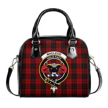 MacLeod of Raasay Highland Tartan Shoulder Handbags with Family Crest