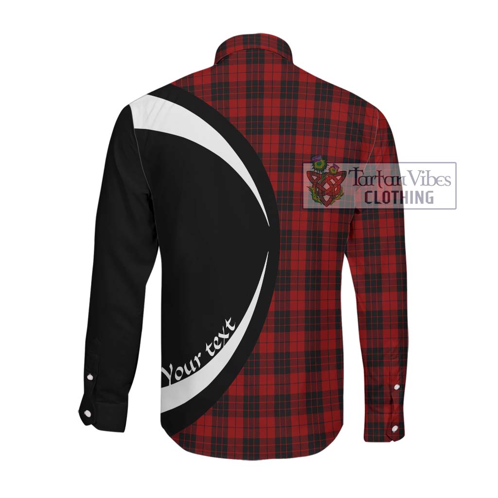 MacLeod of Raasay Highland Tartan Long Sleeve Button Up with Family Crest Circle Style Men's Shirt - Tartan Vibes Clothing