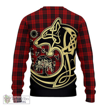 MacLeod of Raasay Highland Tartan Ugly Sweater with Family Crest Celtic Wolf Style