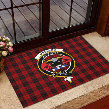 MacLeod of Raasay Highland Tartan Door Mat with Family Crest