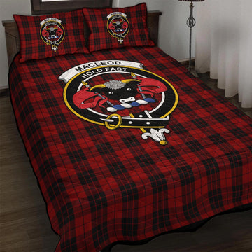 MacLeod of Raasay Highland Tartan Quilt Bed Set with Family Crest