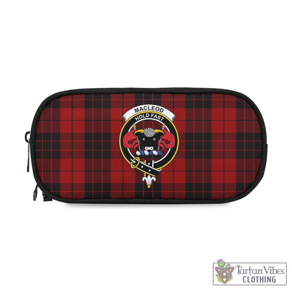 Tartan Vibes Clothing MacLeod of Raasay Highland Tartan Pen and Pencil Case with Family Crest