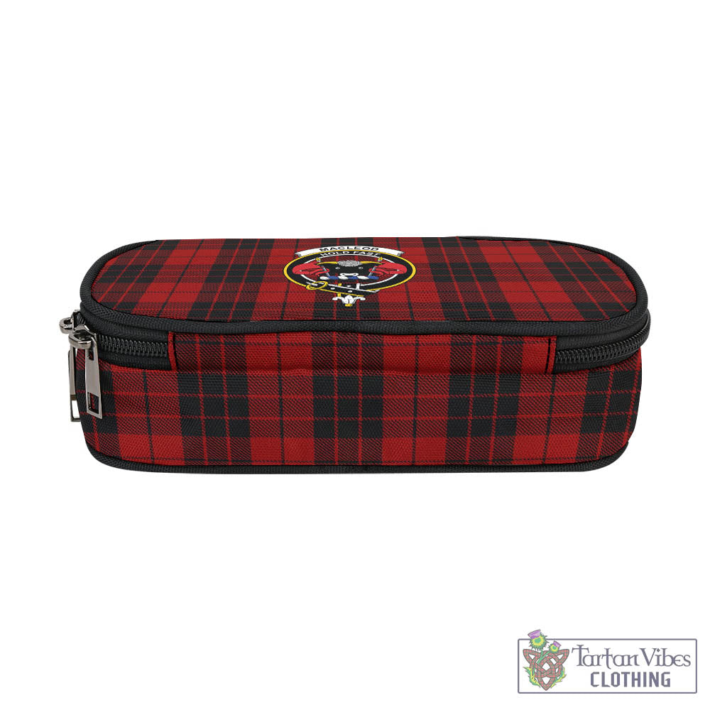 Tartan Vibes Clothing MacLeod of Raasay Highland Tartan Pen and Pencil Case with Family Crest