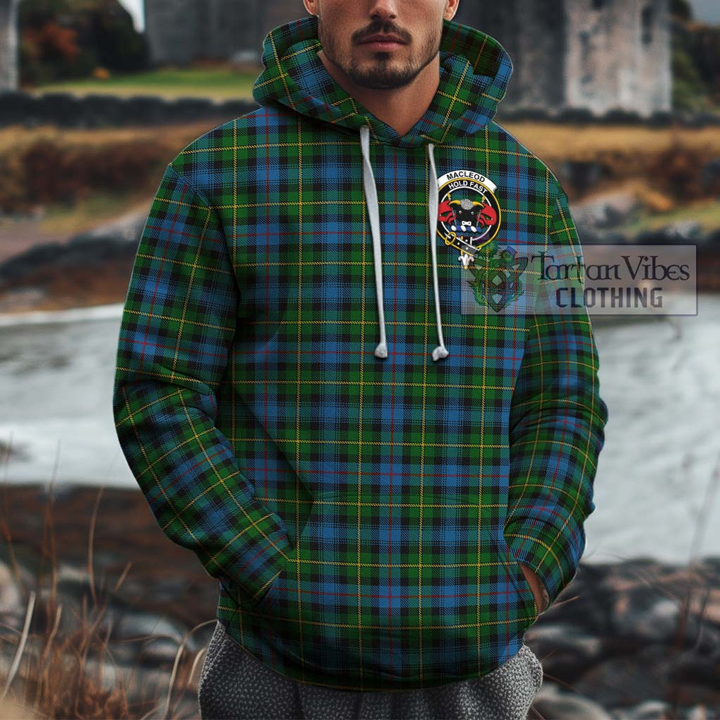 MacLeod of Skye Tartan Cotton Hoodie with Family Crest Pullover Hoodie XS - Tartan Vibes Clothing