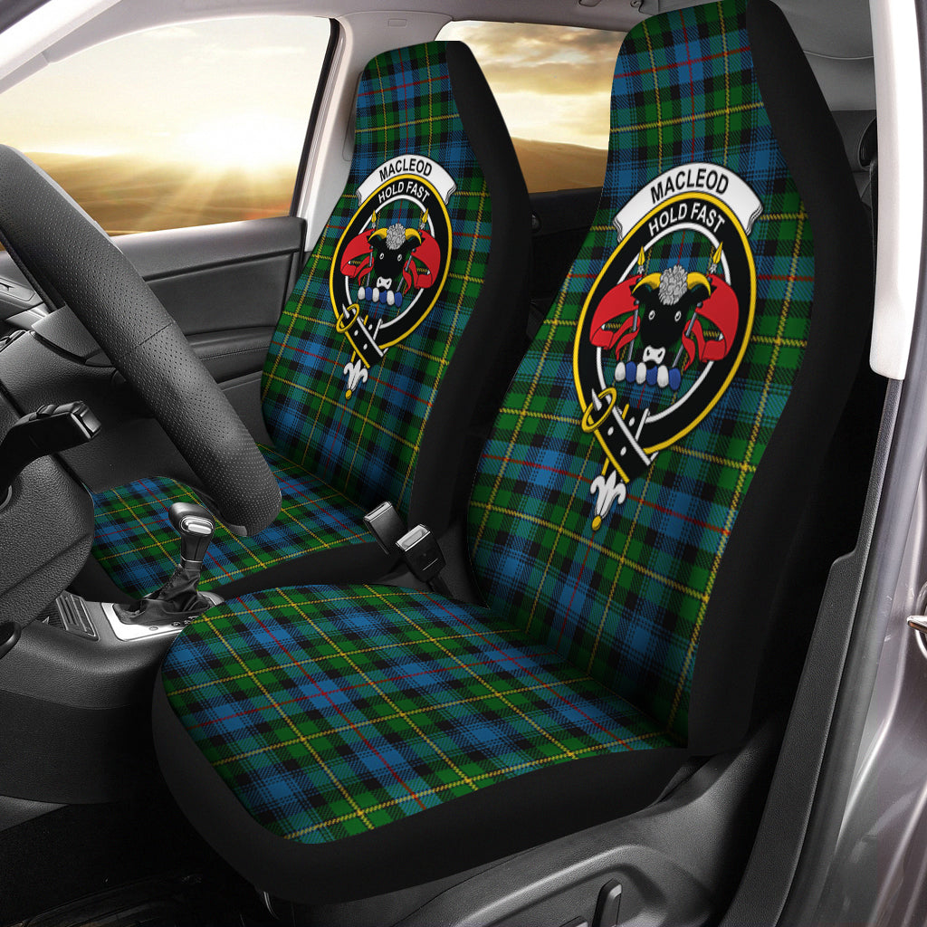 MacLeod of Skye Tartan Car Seat Cover with Family Crest One Size - Tartanvibesclothing