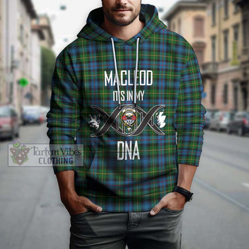 MacLeod of Skye Tartan Hoodie with Family Crest DNA In Me Style