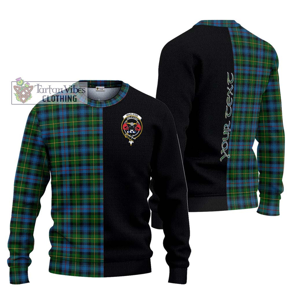 MacLeod of Skye Tartan Knitted Sweater with Family Crest and Half Of Me Style Unisex - Tartanvibesclothing Shop