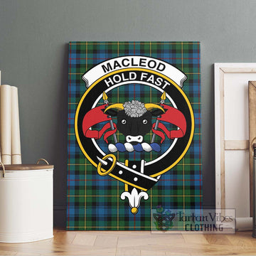 MacLeod of Skye Tartan Canvas Print Wall Art with Family Crest