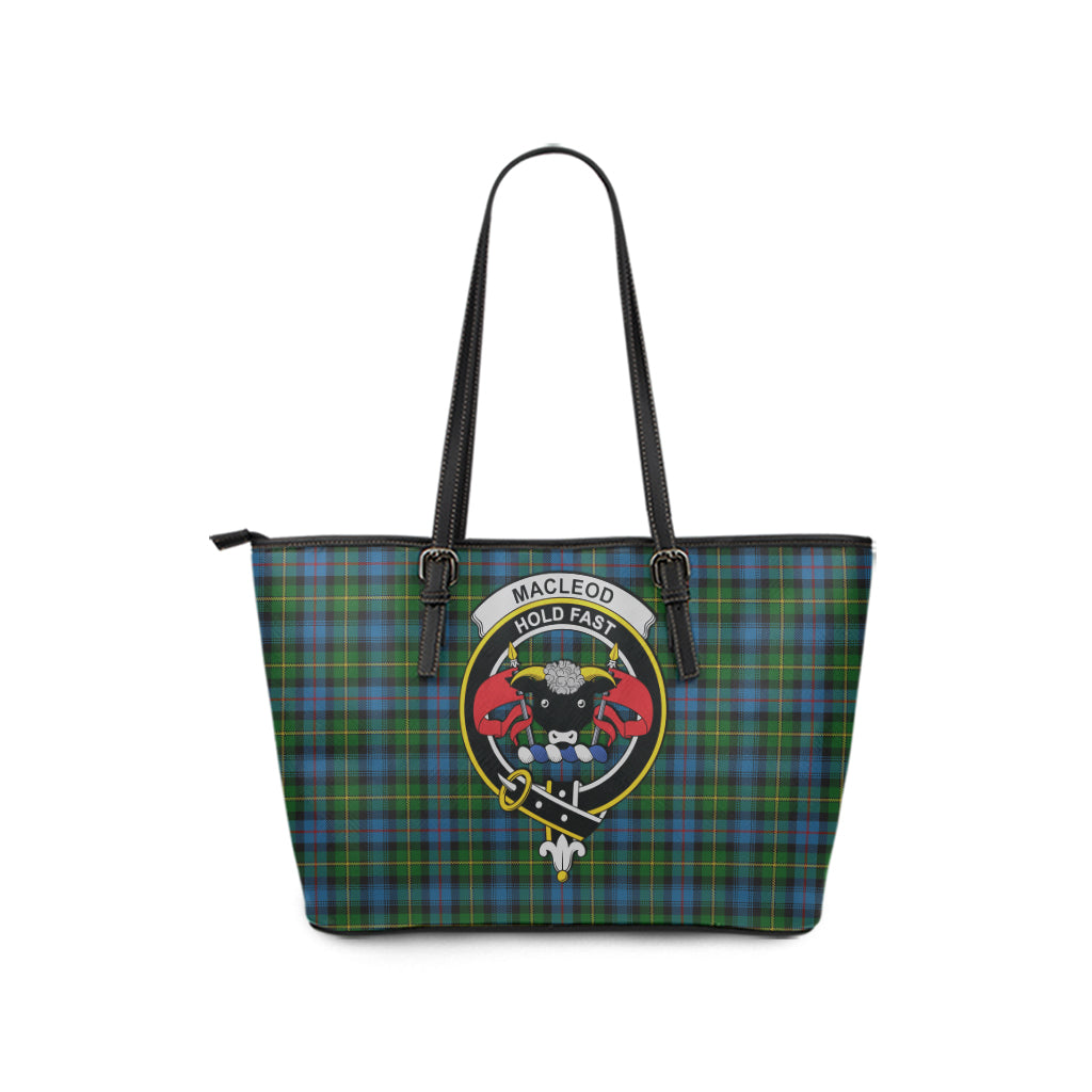 macleod-of-skye-tartan-leather-tote-bag-with-family-crest