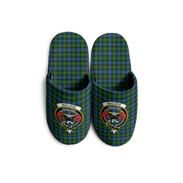 MacLeod of Skye Tartan Home Slippers with Family Crest