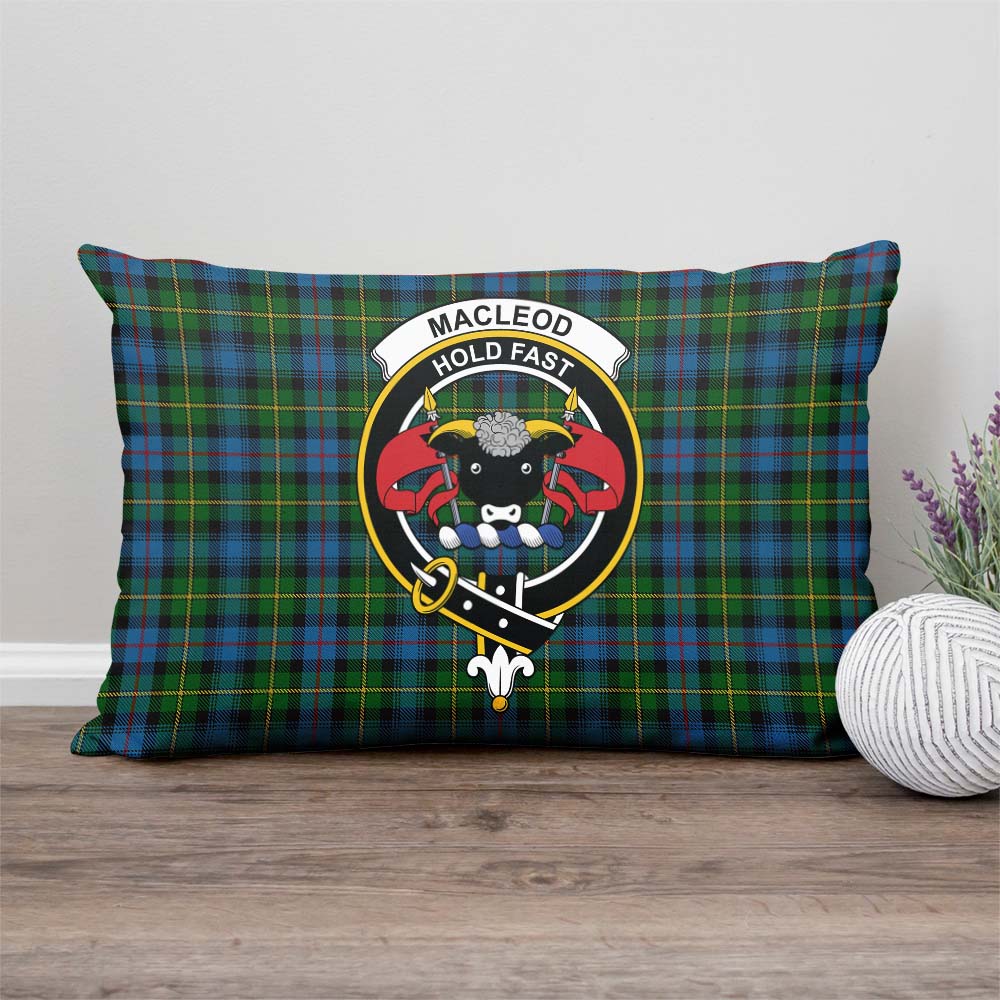 MacLeod of Skye Tartan Pillow Cover with Family Crest Rectangle Pillow Cover - Tartanvibesclothing