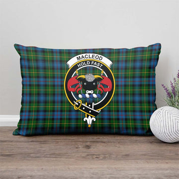 MacLeod of Skye Tartan Pillow Cover with Family Crest