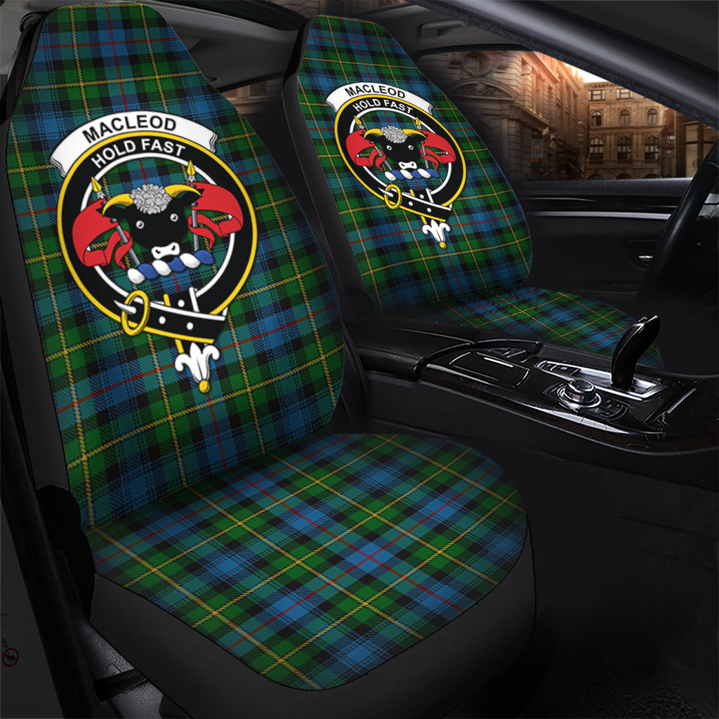 MacLeod of Skye Tartan Car Seat Cover with Family Crest - Tartanvibesclothing