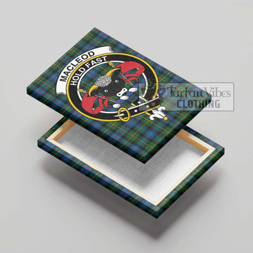 MacLeod of Skye Tartan Canvas Print Wall Art with Family Crest