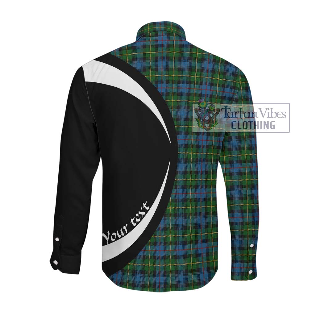 MacLeod of Skye Tartan Long Sleeve Button Up with Family Crest Circle Style Men's Shirt - Tartan Vibes Clothing