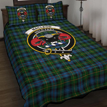 MacLeod of Skye Tartan Quilt Bed Set with Family Crest