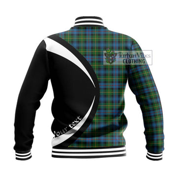 MacLeod of Skye Tartan Baseball Jacket with Family Crest Circle Style