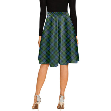 MacLeod of Skye Tartan Melete Pleated Midi Skirt