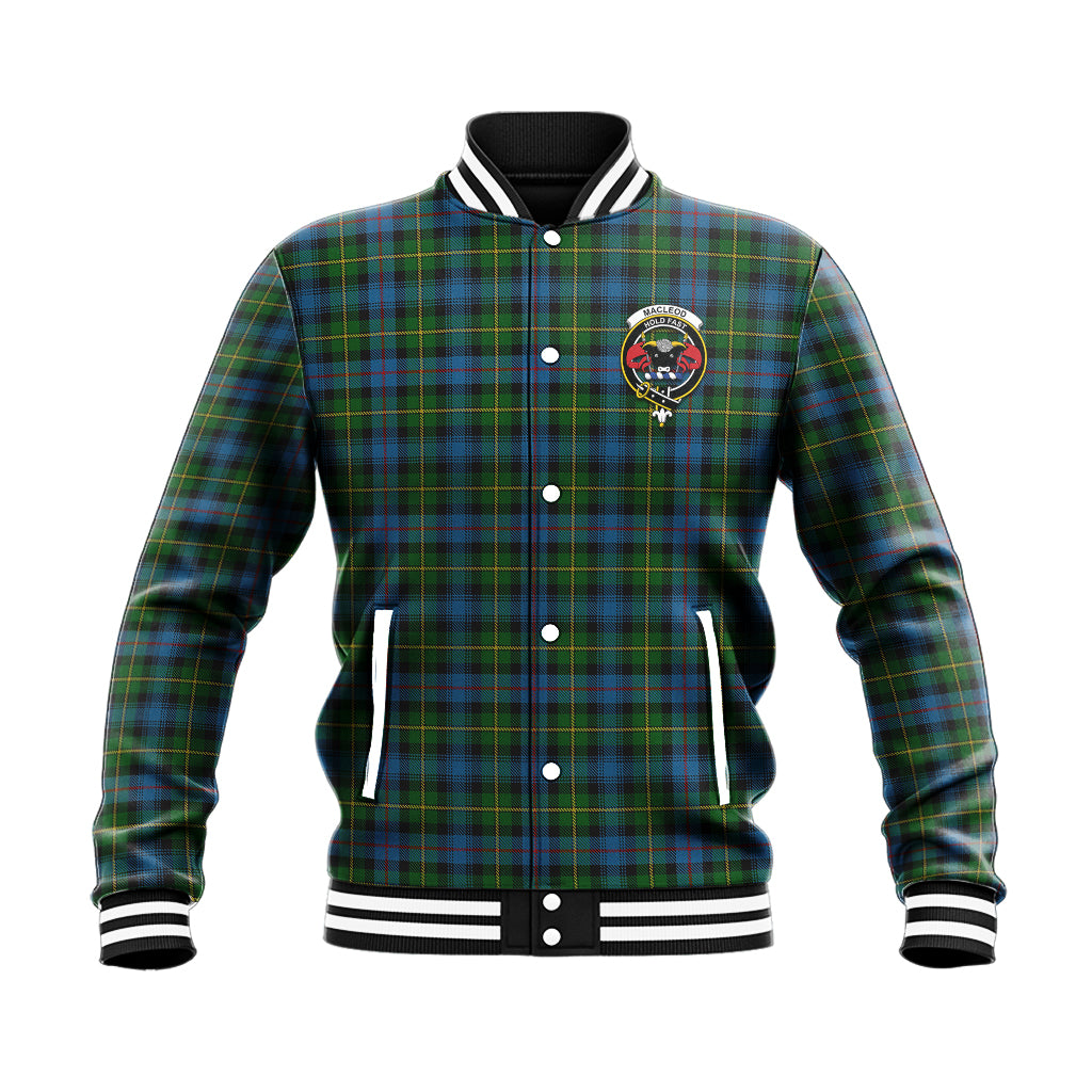 MacLeod of Skye Tartan Baseball Jacket with Family Crest - Tartan Vibes Clothing