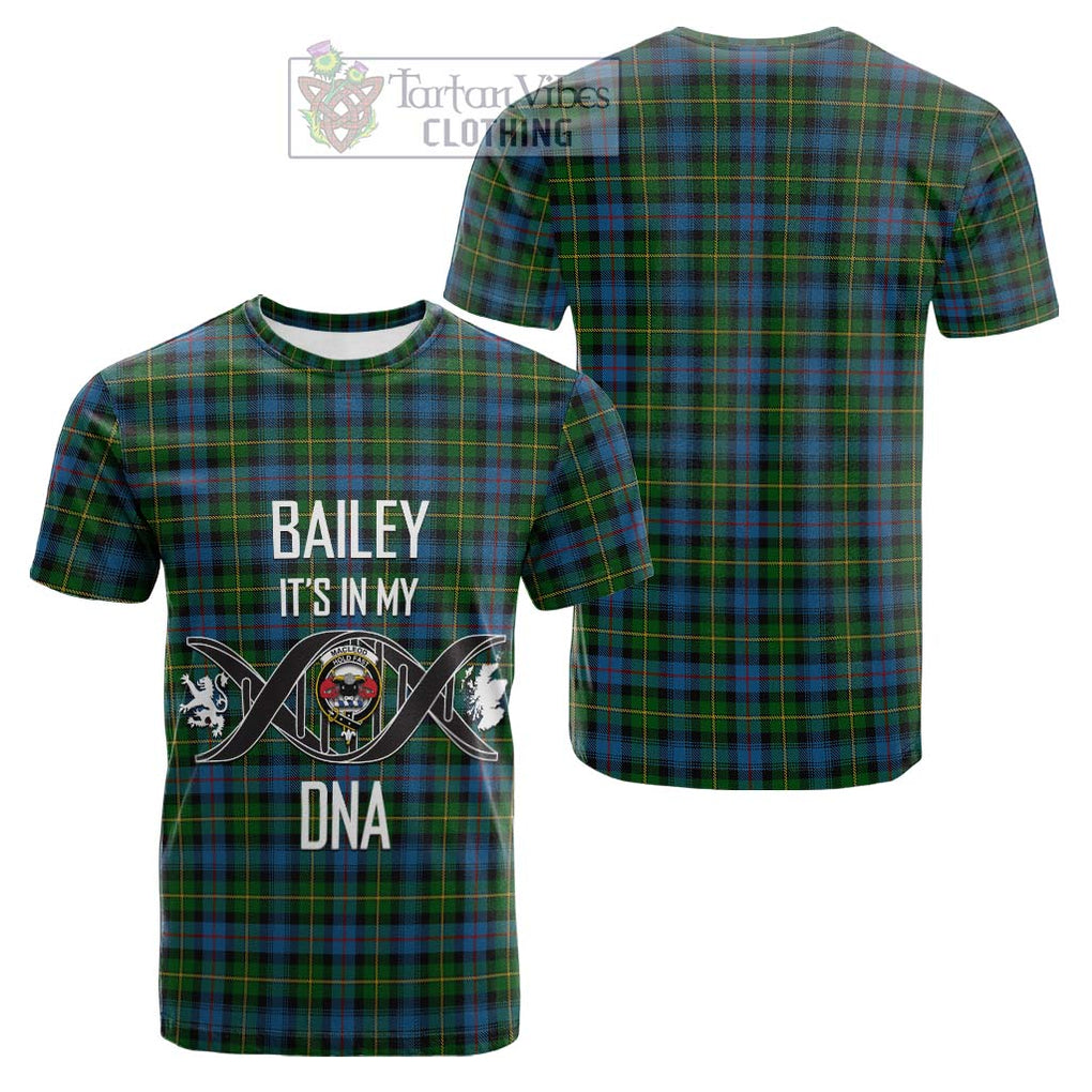 Tartan Vibes Clothing MacLeod of Skye Tartan Cotton T-shirt with Family Crest DNA In Me Style