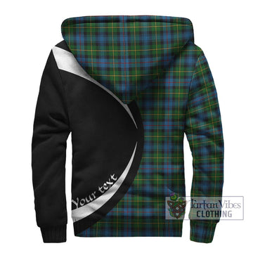 MacLeod of Skye Tartan Sherpa Hoodie with Family Crest Circle Style