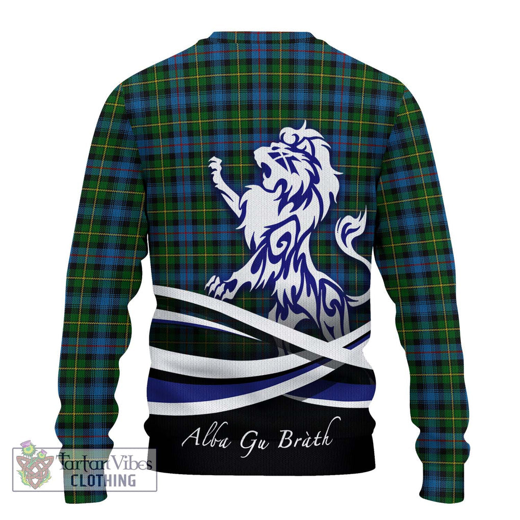 MacLeod of Skye Tartan Knitted Sweater with Alba Gu Brath Regal Lion Emblem - Tartanvibesclothing Shop