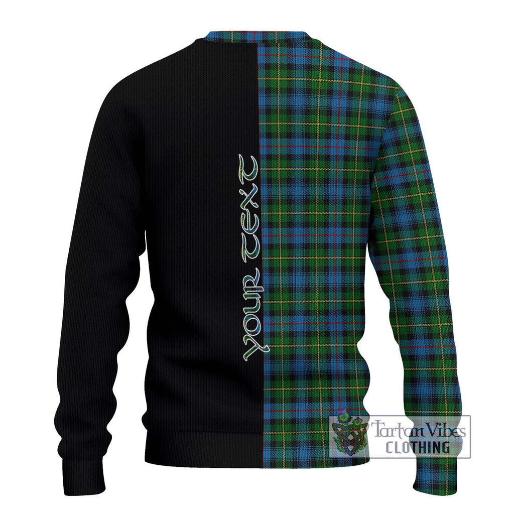 MacLeod of Skye Tartan Knitted Sweater with Family Crest and Half Of Me Style - Tartanvibesclothing Shop