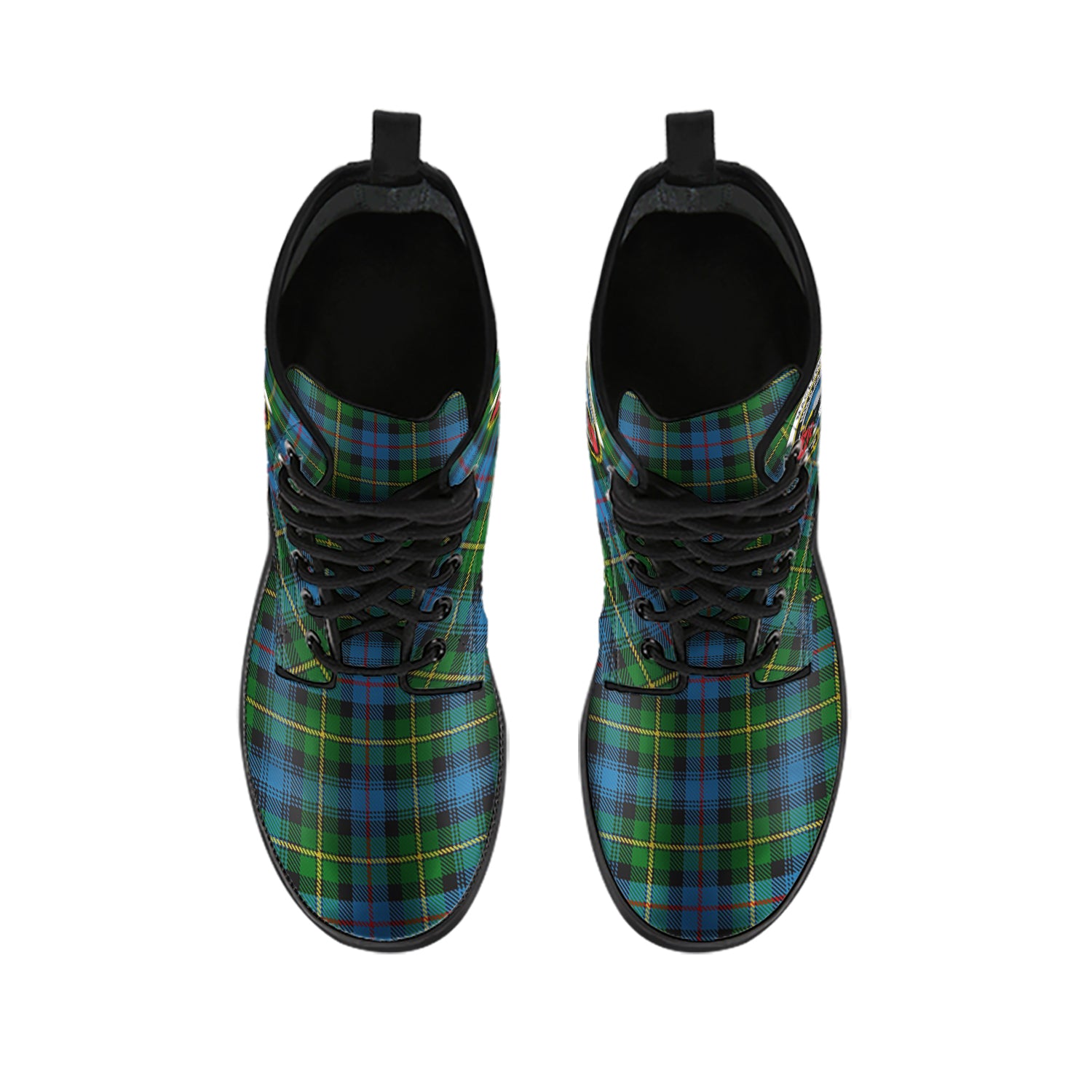 macleod-of-skye-tartan-leather-boots-with-family-crest