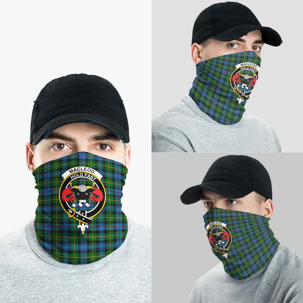 MacLeod of Skye Tartan Neck Gaiters, Tartan Bandanas, Tartan Head Band with Family Crest