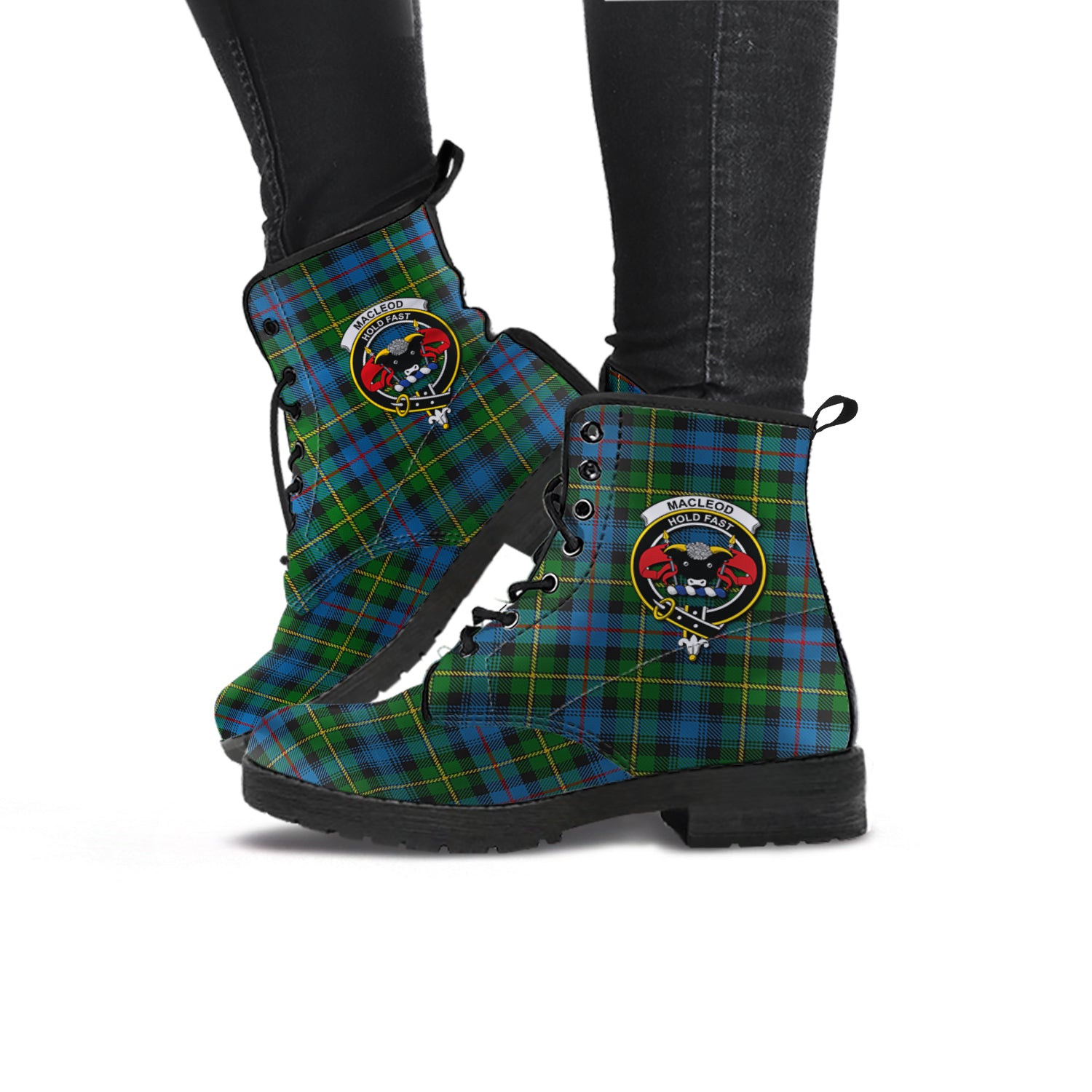 macleod-of-skye-tartan-leather-boots-with-family-crest