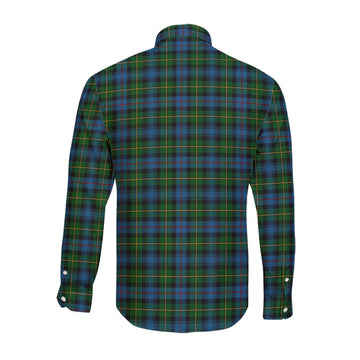 MacLeod of Skye Tartan Long Sleeve Button Up Shirt with Family Crest