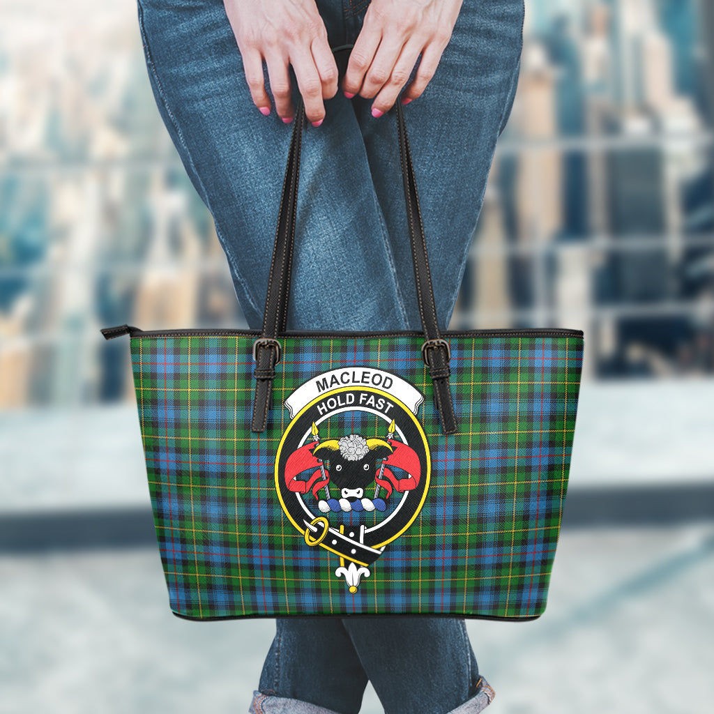 macleod-of-skye-tartan-leather-tote-bag-with-family-crest