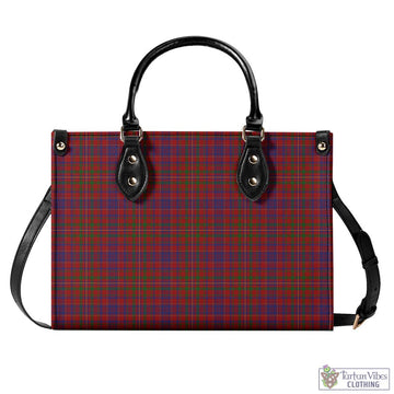 MacLeod Red Tartan Luxury Leather Handbags